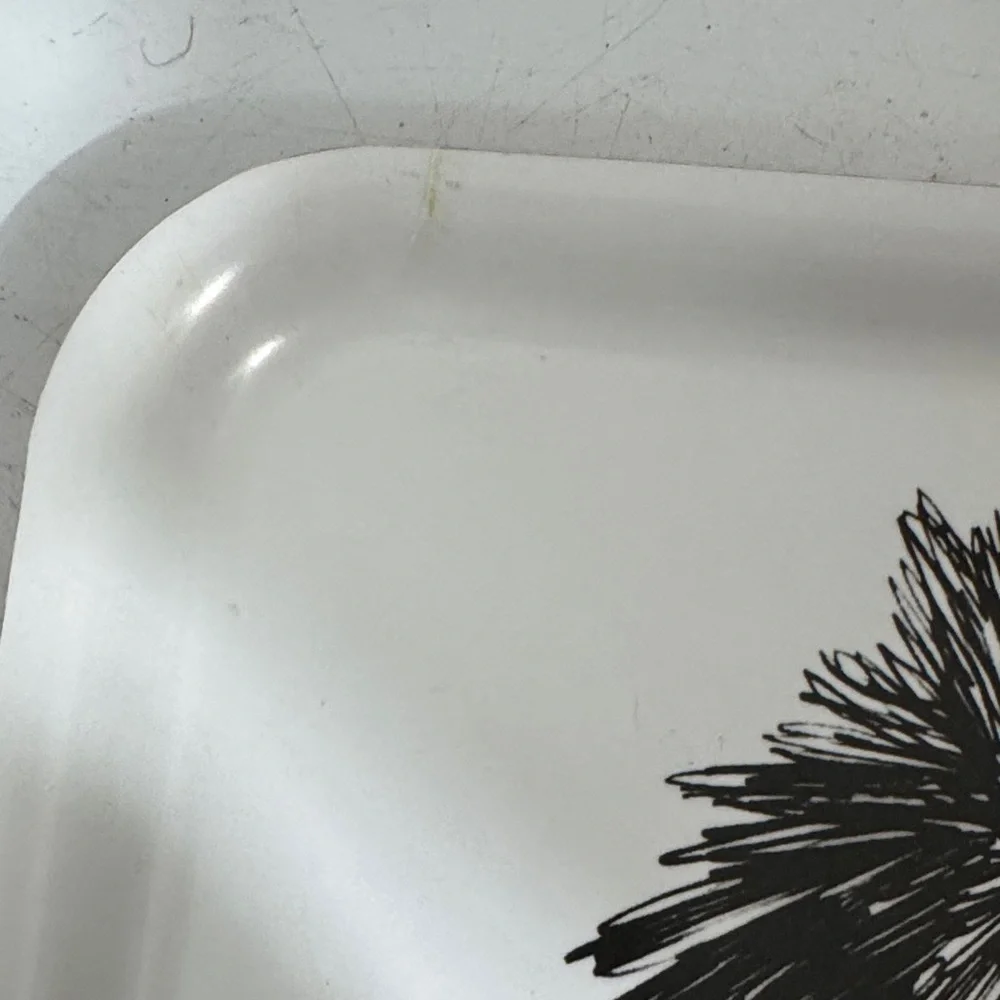 Ikea Olle Eksell Birds Square Plastic Tray Limited Edition Black White